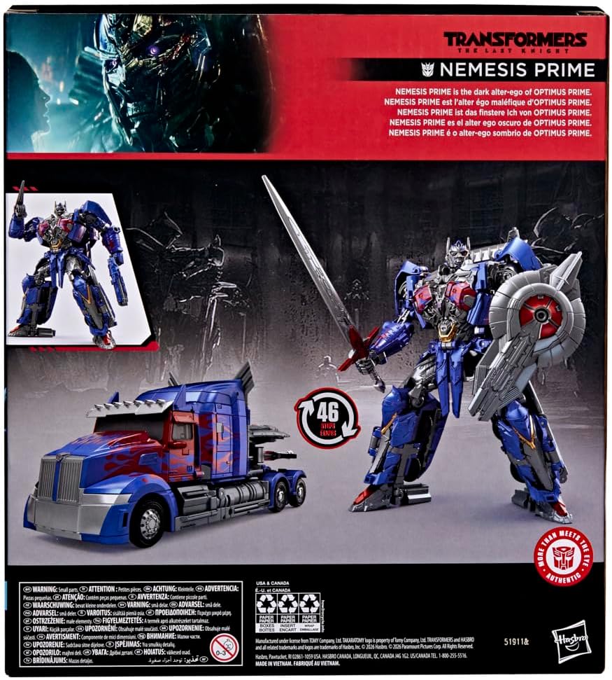 Transformers Studio Series The Last Knight Leader Class Nemesis Prime Action Figure
