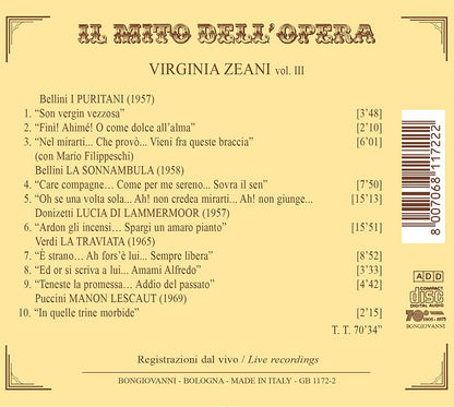 Virginia Zeani, Vol. 3