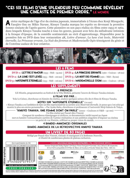 Kinuyo tanaka : réalisatrice de l'âge d'or du cinéma japonais - 6 films