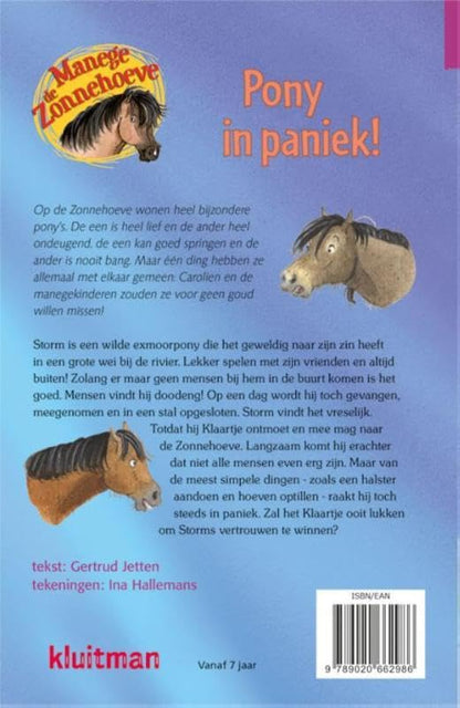 Manege de Zonnehoeve Pony in paniek