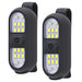 LED Clip-On Lights Set of 2, Rechargeable Waterproof Safety Flashing Light for Running, Cycling, Hiking, Walking, Camping, Night Outdoor Hands Free, Black