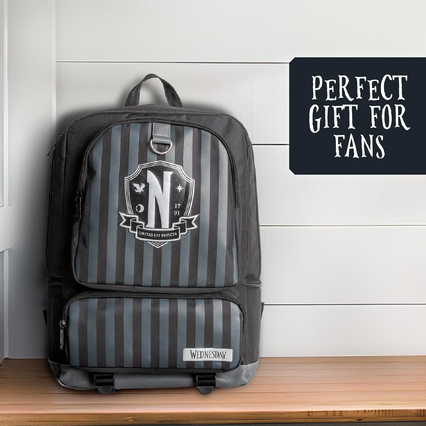 Blue Sky Studios Wednesday Addams Backpacks – Official Licensed Collectible Merchandise, Gothic School Bag, Unique Gifts for Fans, Teens, Adults, Halloween & Everyday Use