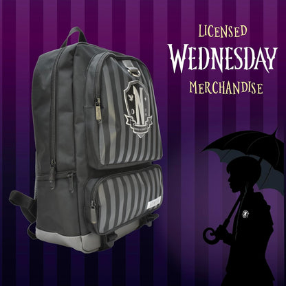 Blue Sky Studios Wednesday Addams Backpacks – Official Licensed Collectible Merchandise, Gothic School Bag, Unique Gifts for Fans, Teens, Adults, Halloween & Everyday Use