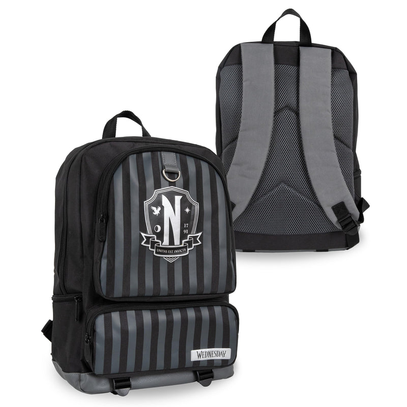 Blue Sky Studios Wednesday Addams Backpacks – Official Licensed Collectible Merchandise, Gothic School Bag, Unique Gifts for Fans, Teens, Adults, Halloween & Everyday Use