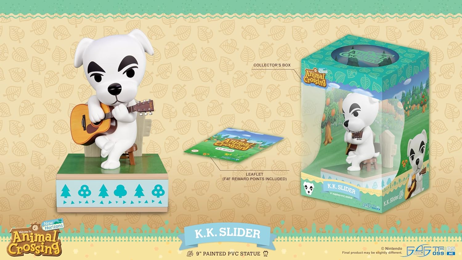 First 4 Figures - Animal Crossing: New Horizons - K.K. Slider Statue - Painted PVC Statue - 22cm