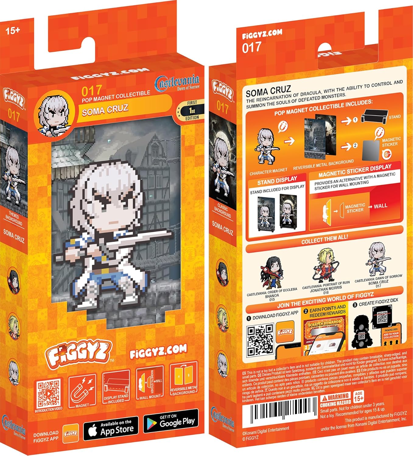 Soma Cruz #17 Pop Magnet Sammlerstück - Castlevania Dominus Lizenzfigur