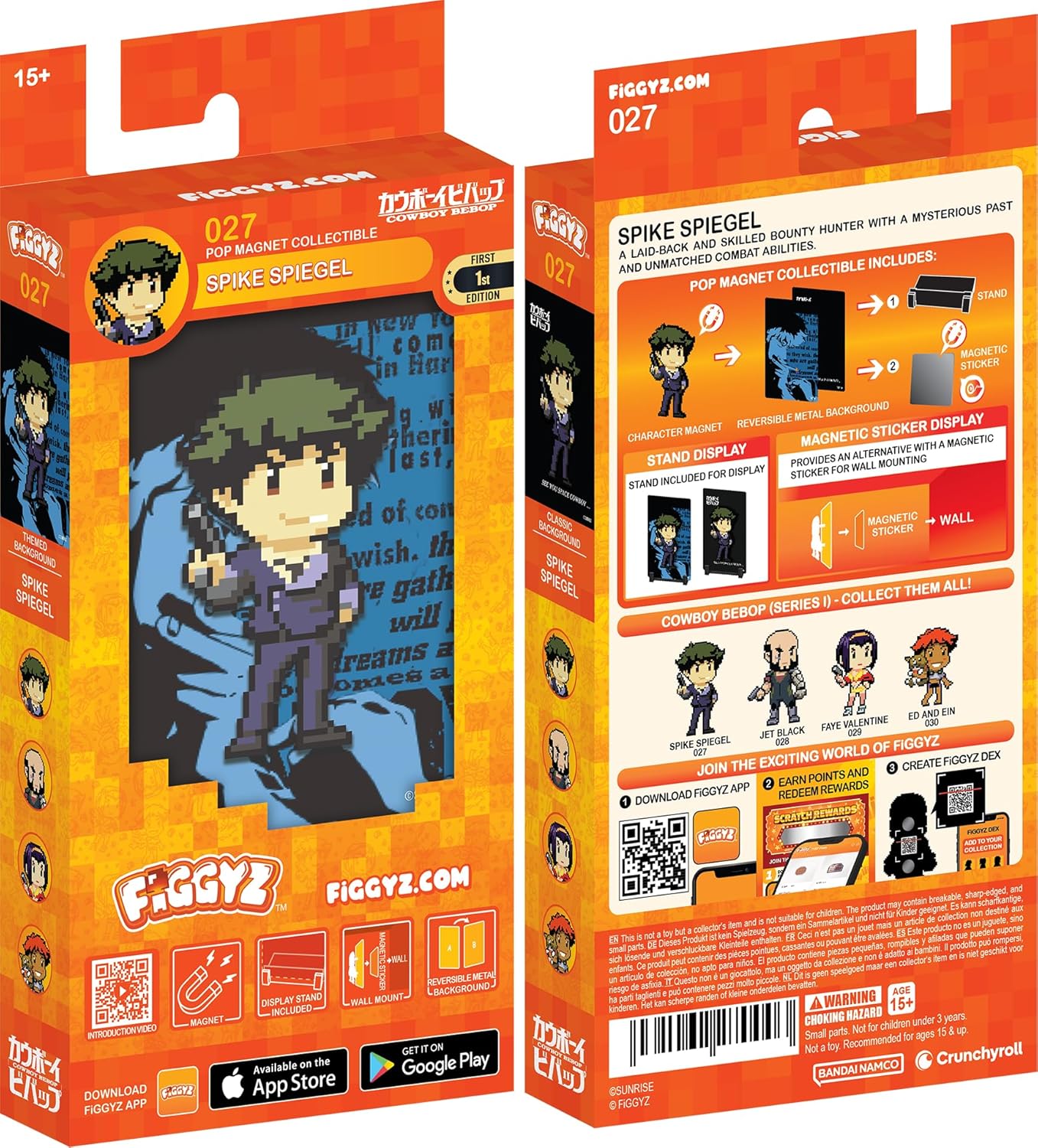 Spike Spiegel #27 Pop Magnet Sammlerstück - Cowboy Bebop Lizenzfigur