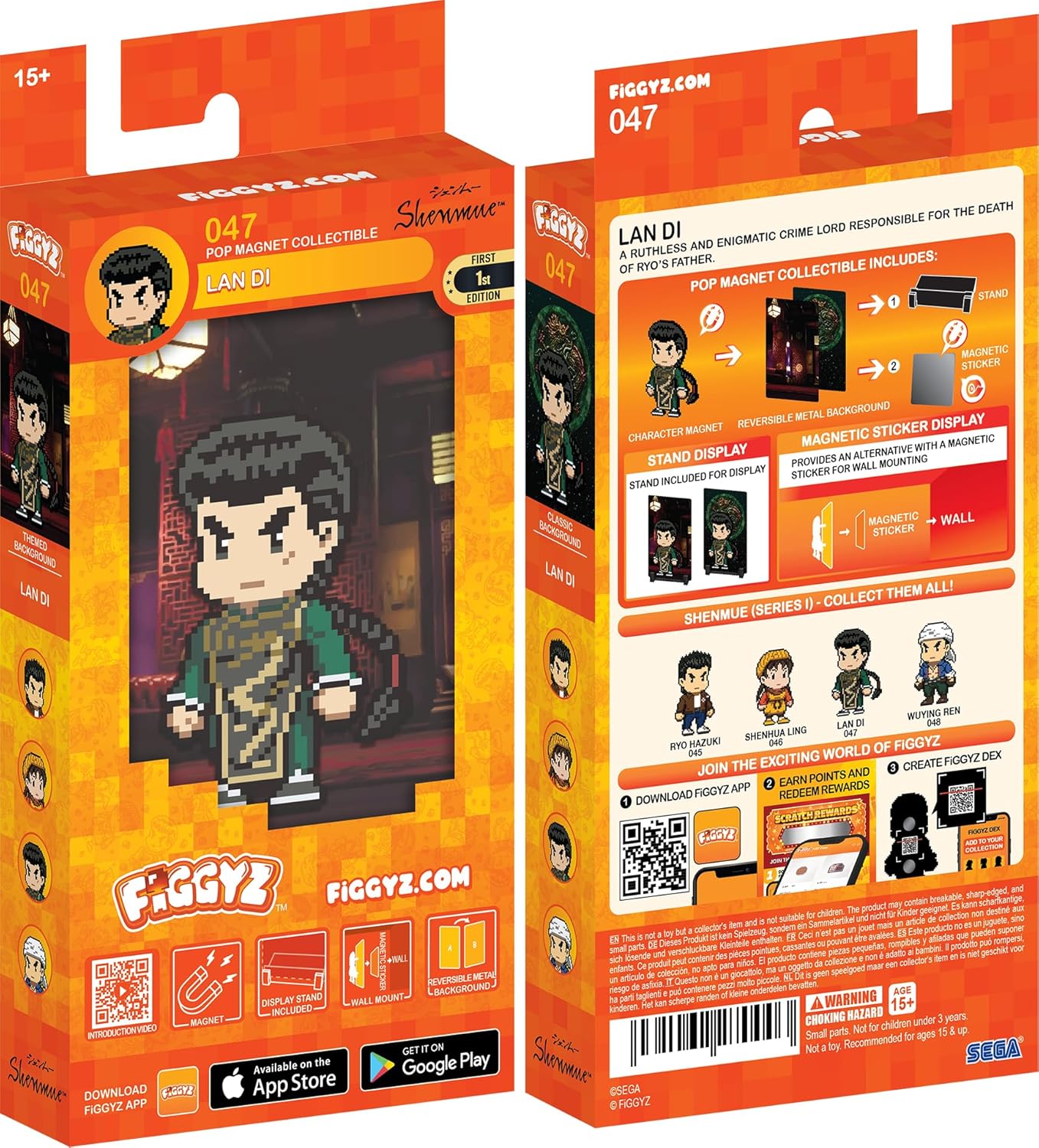 LAN Di #47 Pop Magnet Sammlerstück - Shenmue Lizenzfigur