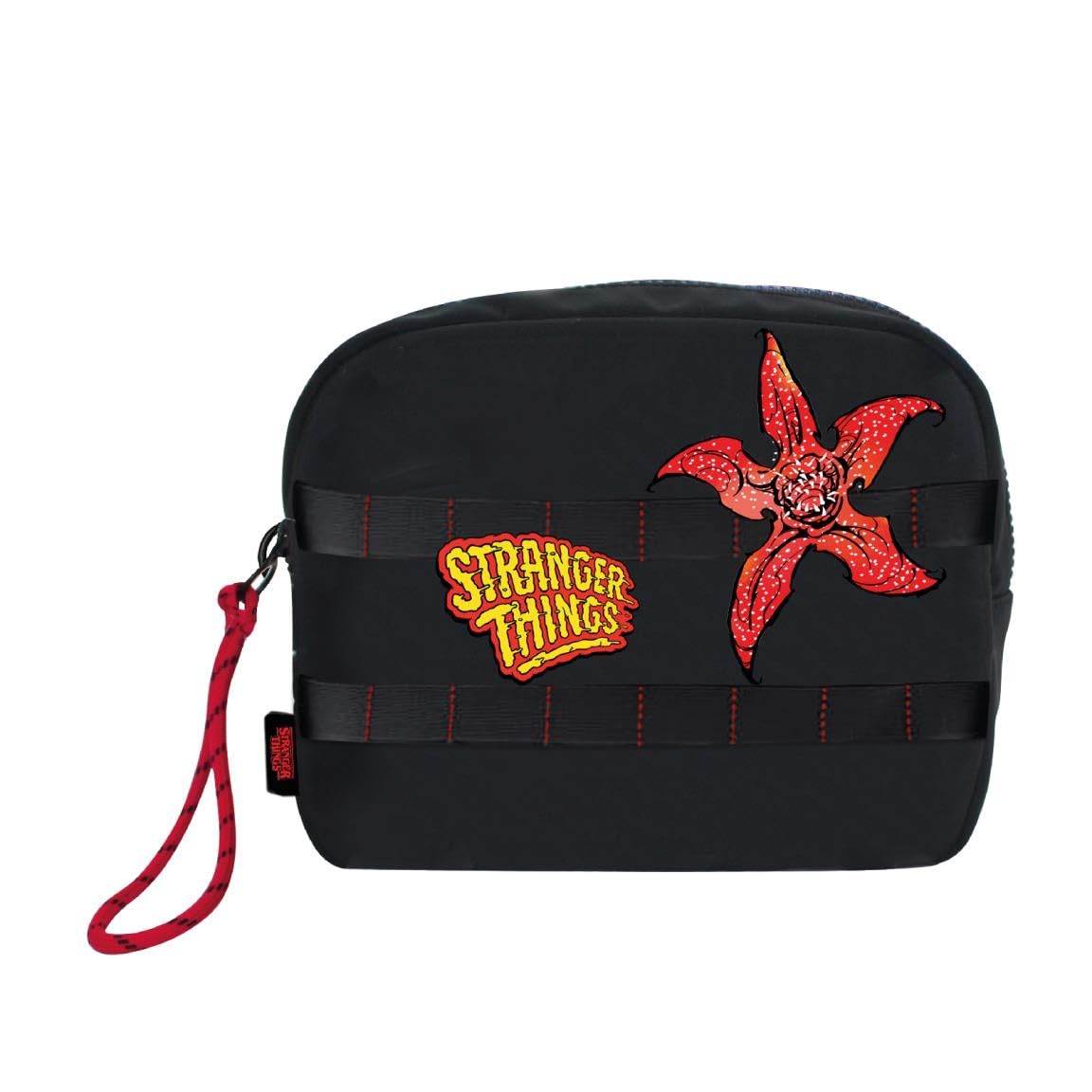 CERDÁ Life's Little Moments Trousse de Toilette de Voyage Stranger Things - Noir - Grande capacité de Rangement - Fermeture éclair - Produit Original