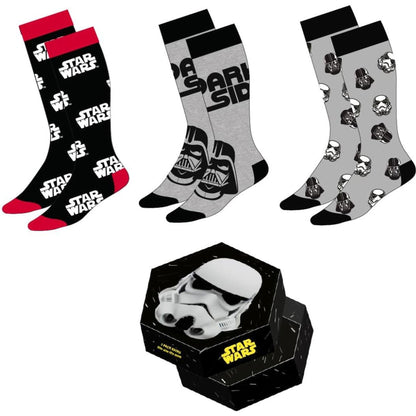 CERDÁ LIFE'S LITTLE MOMENTS Star Wars Pack of 3 Adults Socks for Everyday Wear and Gifts 38-45