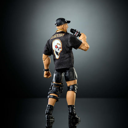 Mattel WWE Elite Action Figure & Accessories, Series #122 Set, 6-inch Collectible “Stone Cold” Steve Austin with 25 Articulation Points & Swappable Hands, JHT52