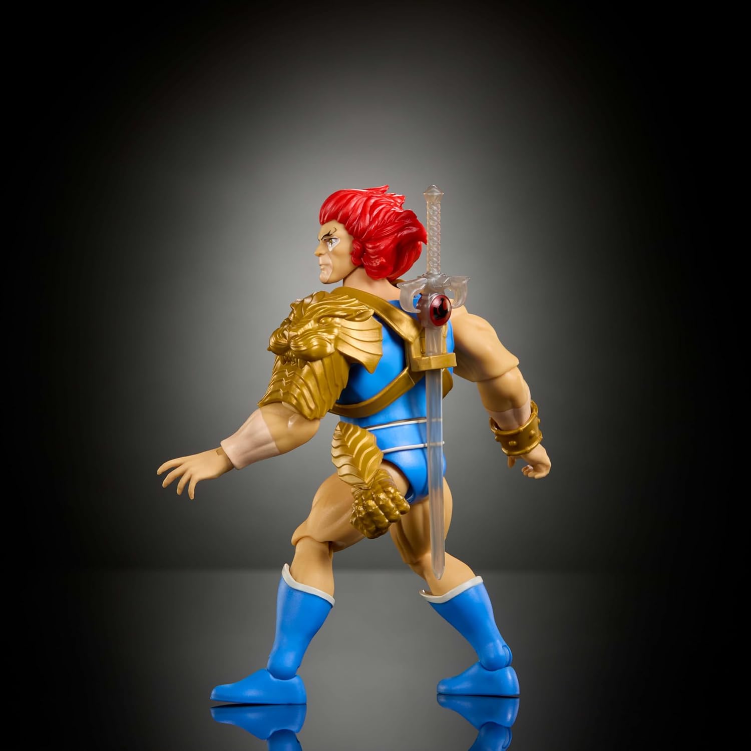 Masters of the Universe Origins & ThunderCats Action Figure Lion-O, 1980s Crossover Toy, 5.5 Inch Posable, Removable Armor, Accessory & Collector Card, JMJ18