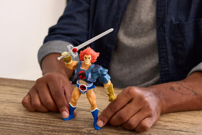 Masters of the Universe Origins & ThunderCats Action Figure Lion-O, 1980s Crossover Toy, 5.5 Inch Posable, Removable Armor, Accessory & Collector Card, JMJ18