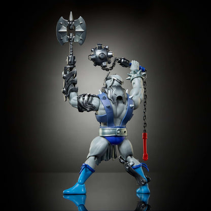 Masters of the Universe Origins & ThunderCats 5.5 Inch Posable Action Figure Panthro, 1980s Crossover Toy, Removable Armor, Mace, Axe & Collector Card, JMJ20