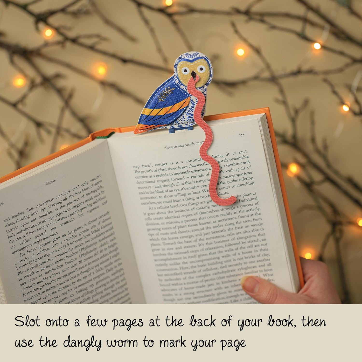 IF Early Bird Catches The Bookworm Bookmark, Faux Leather Bird Clip to Mark Your Page. for Book Lovers and Bird Lovers - Owl