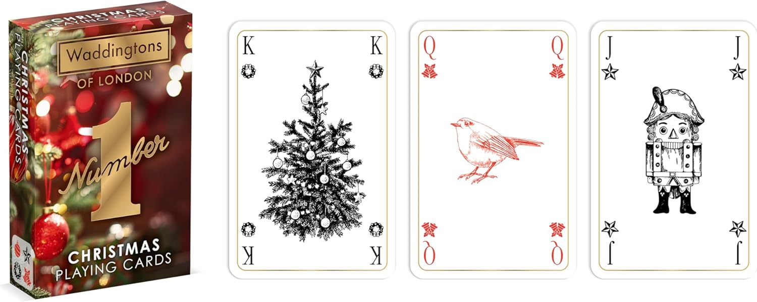 Waddingtons Number 1 Playing Card Game, Christmas Waddingtons Number One, Great Travel Companion, Gifts and Toys for Boys, Girls and Adults