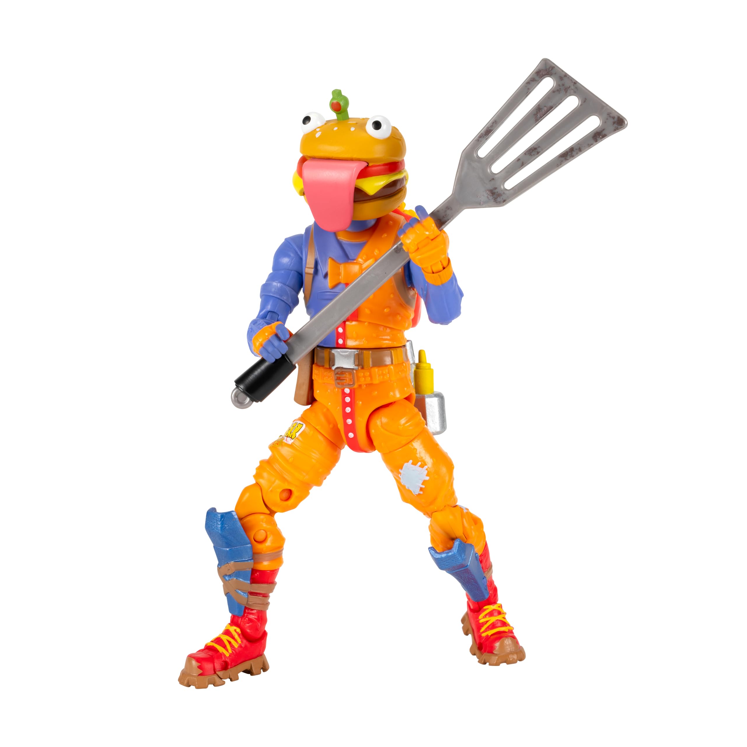 Fortnite Legendary Beef Boss – Figurine articulée de 15,2 cm avec Outil de récolte, Bling arrière et Code pour Article virtuel Bonus