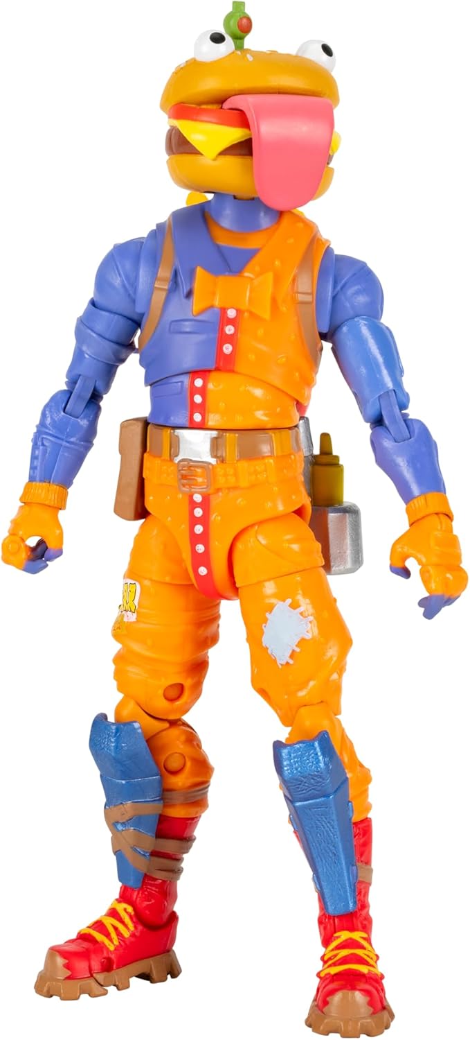 Fortnite Legendary Beef Boss – Figurine articulée de 15,2 cm avec Outil de récolte, Bling arrière et Code pour Article virtuel Bonus