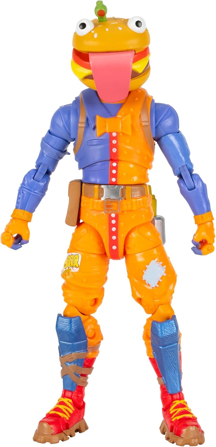 Fortnite Legendary Beef Boss – Figurine articulée de 15,2 cm avec Outil de récolte, Bling arrière et Code pour Article virtuel Bonus
