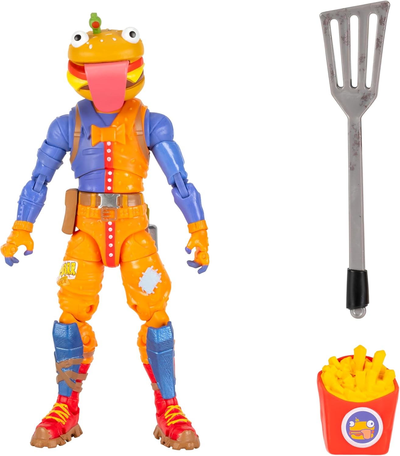 Fortnite Legendary Beef Boss – Figurine articulée de 15,2 cm avec Outil de récolte, Bling arrière et Code pour Article virtuel Bonus