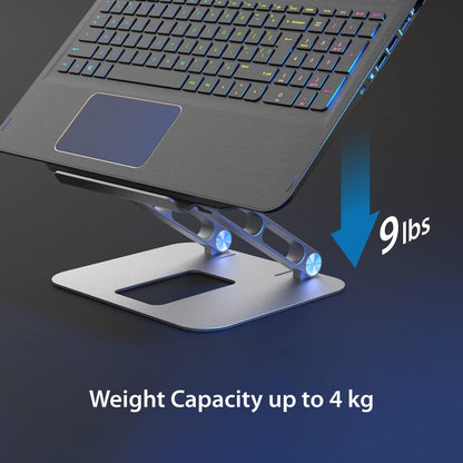 j5create Multi-Angle Aluminium Laptop Stand, Ergonomische Notebook Stand, Geschikt voor MacBook, Dell, HP, Lenovo, Voor de meeste laptops tot 16 inch (JTS127