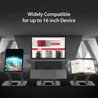 j5create Multi-Angle Aluminium Laptop Stand, Ergonomische Notebook Stand, Geschikt voor MacBook, Dell, HP, Lenovo, Voor de meeste laptops tot 16 inch (JTS127