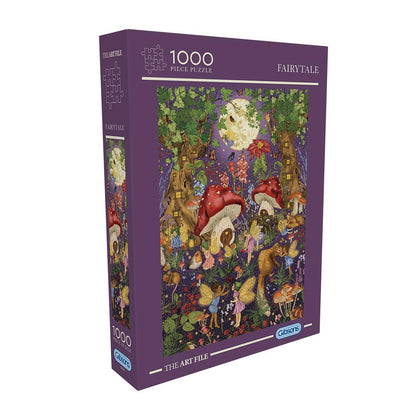 Gibsons - Fairytale 1000 Teile – Illustrierter Zaubergarten mit Feen & Blumen – Maße 68 x 48 cm