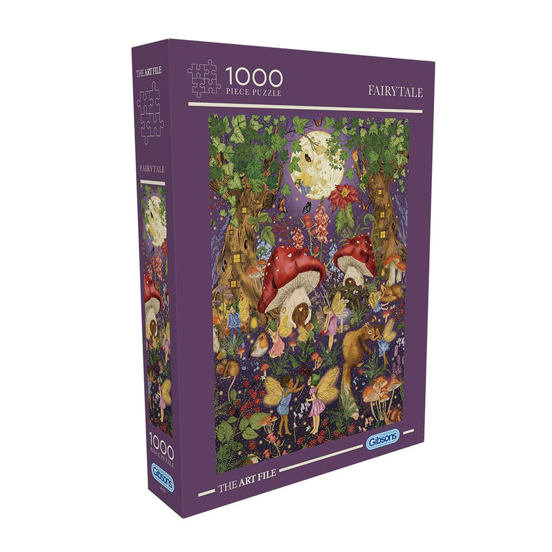 Gibsons - Fairytale 1000 Teile – Illustrierter Zaubergarten mit Feen & Blumen – Maße 68 x 48 cm