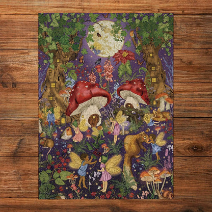 Gibsons - Fairytale 1000 Teile – Illustrierter Zaubergarten mit Feen & Blumen – Maße 68 x 48 cm