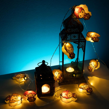 Fizz Creations Harry Potter 2D Character String Lights. Iconic Characters Harry, Ron, and Hermione. Cute Chibi Design. Warm White LEDs with a 2.5m Cord USB Powered. Officially Licensed.
