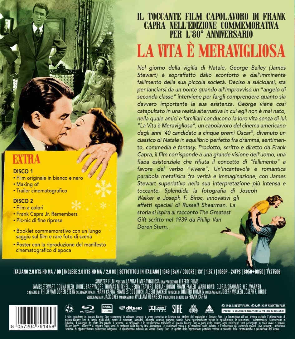 La Vita E' Meravigliosa - 80° Anniversario (2 Blu-Ray