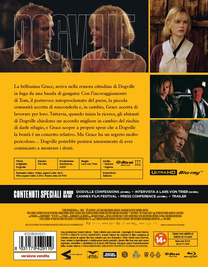 Blu-Ray 4K Uhd Dogville (4K Ultra Hd + Blu-Ray Hd
