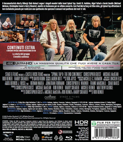 Blu-Ray 4K Uhd Spinal Tap II - La Fine E' Solo L'inizio (4K Ultra Hd + Blu-Ray