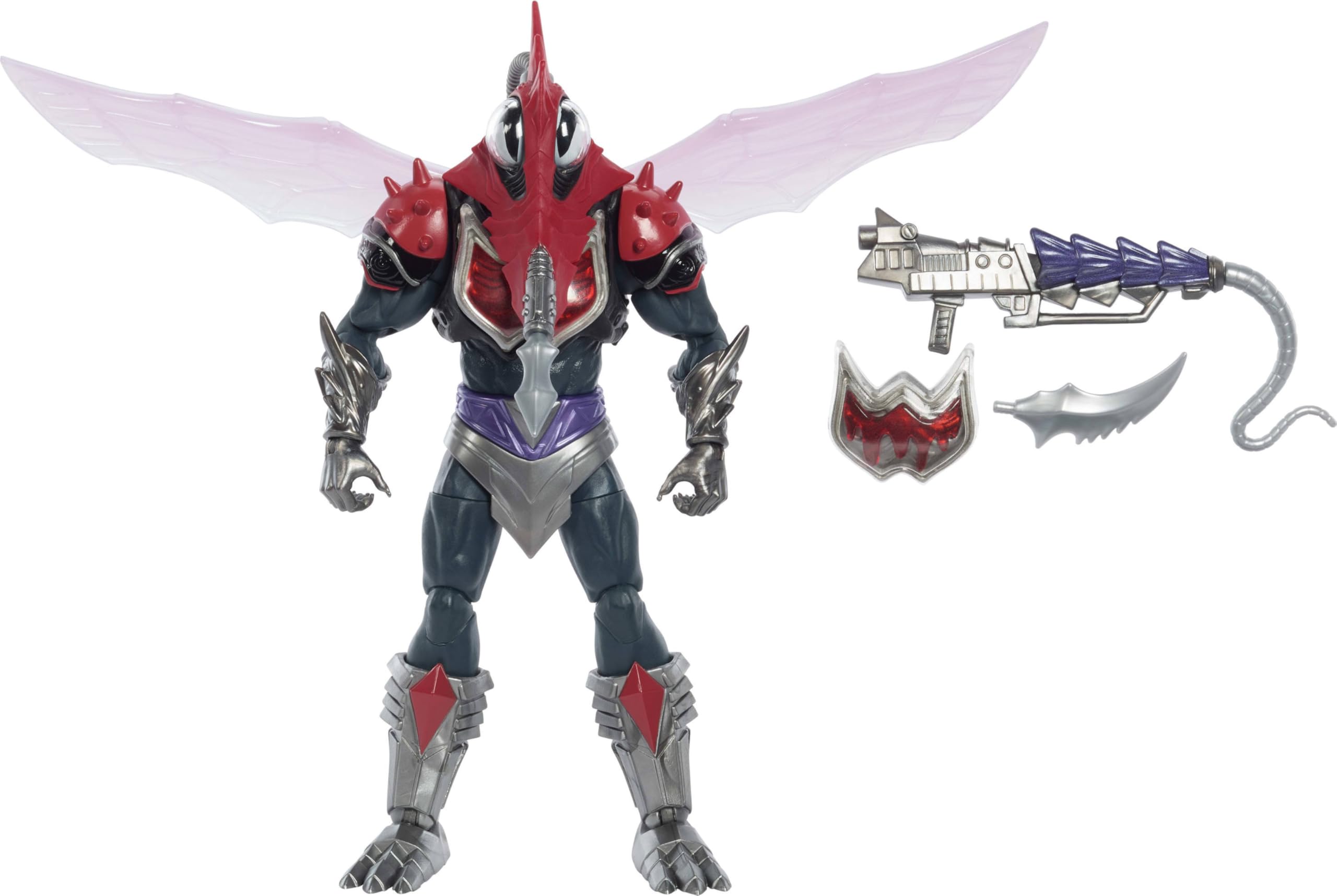 Masters of the Universe Masterverse Action Figure New Eternia Mosquitor, 7 Inch MOTU Toy, 30 Points Articulation, Removable Armor & Weapon Accessories