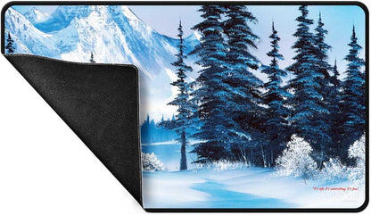 Ultra Pro Black Stitched Playmat: Bob Ross - Winter Paradise