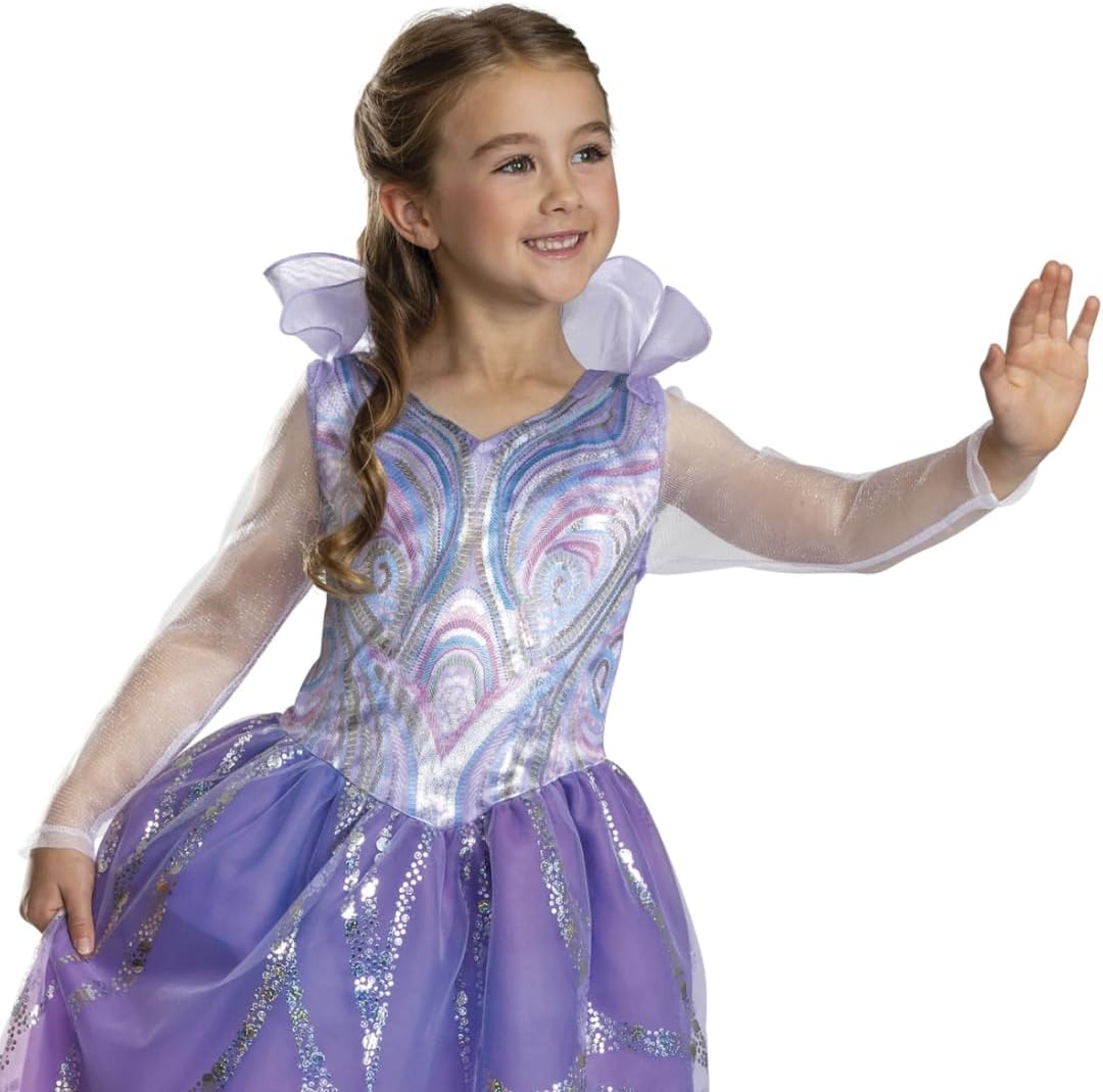 Wicked Glinda For Good Deluxe Dress-Up for Girls by Disguise – Officially Licensed Costume Featuring Glinda’s Iconic Gown, Perfect for Themed Events & Halloween