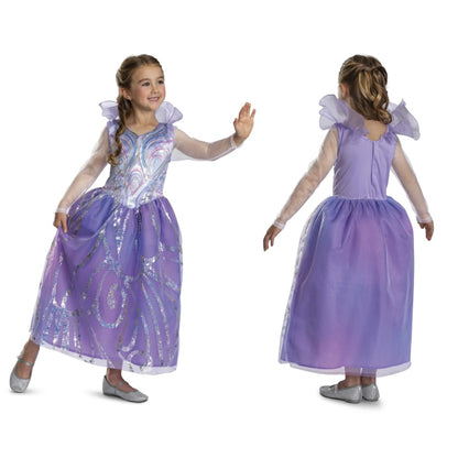 WICKED Glinda For Good Fancy Dress for Kids, Official by Disguise, Beautiful Glitter Details, Mesh Collar and Sleeves, Perfect for Halloween or Carnival, for Ages 3-4, 4-6 & 7-8 Years