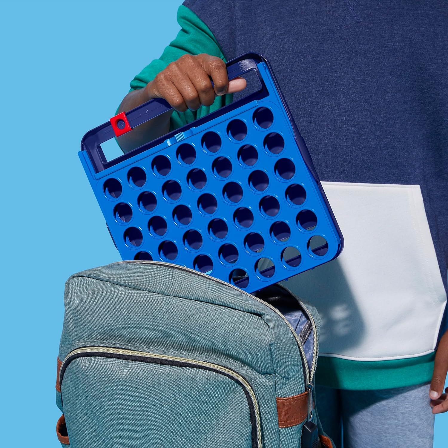 Official Hasbro Games Connect 4 Game (2025 Edition) | All-in-1 Storage, Carrying Case, Score Tracker | Ages 6+ | 2 Players | Family Games for Children - English Version