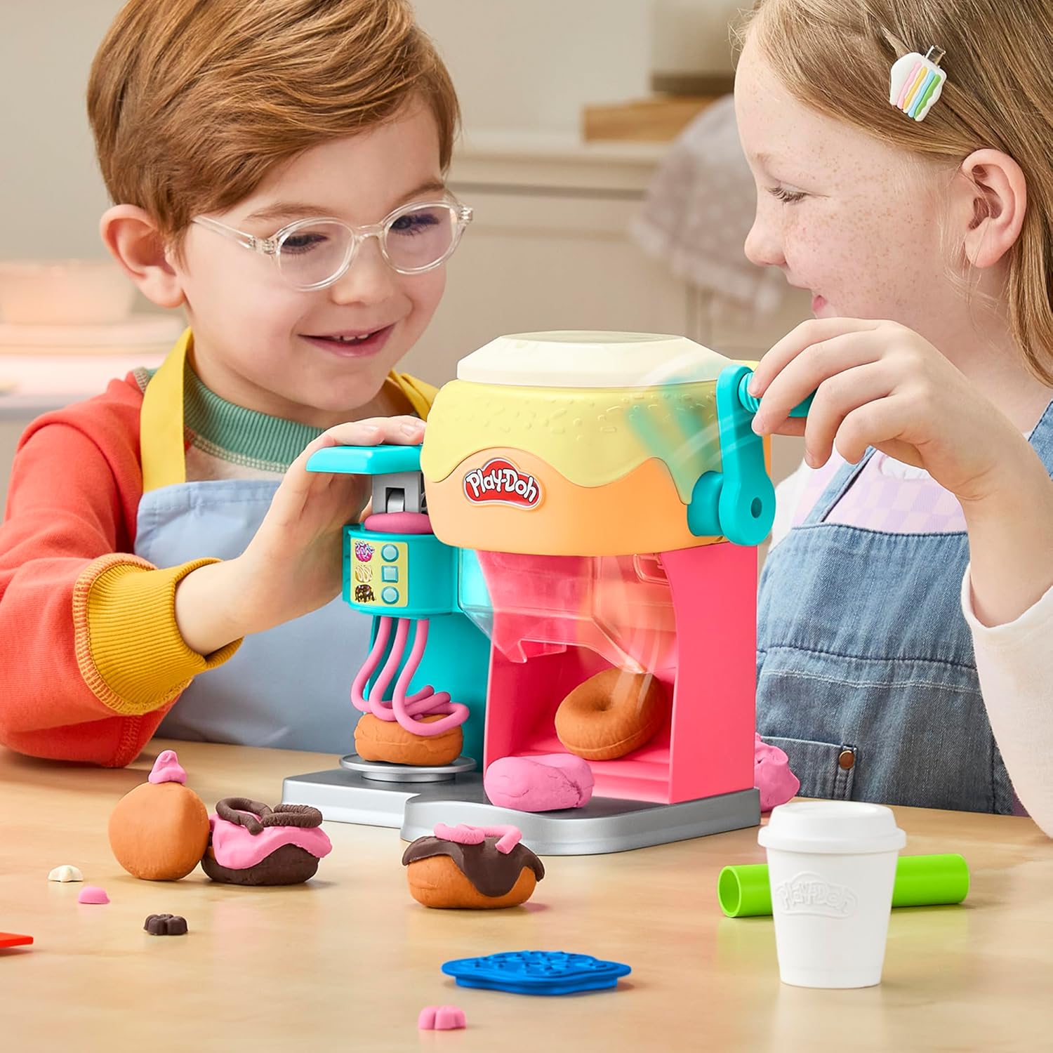 Play-Doh Donut Drop Shop Playset, Play Food Toy, Kids Arts & Crafts Ages 3+