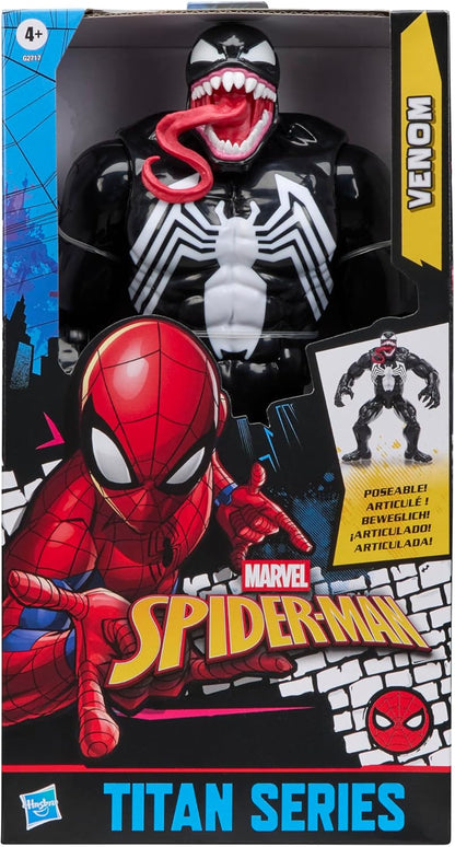 Marvel Spider-Man Titan Series Venom Deluxe Action Figure, 30-cm-scale (12 inch) Super Hero Toys for Children Ages 4+