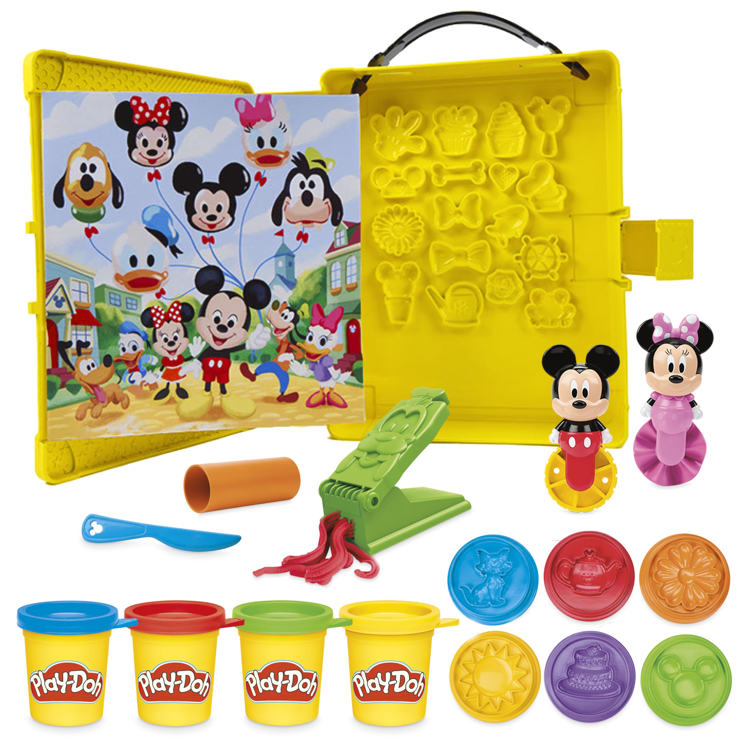 Play-Doh Disney Junior Shape a Story Playset, Storage & Travel, Arts & Crafts Preschool Toys for Children Aged 2+