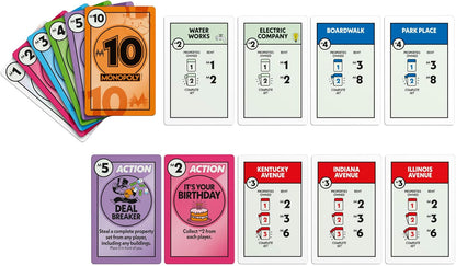 Monopoly Deal Card Game in Collectible Storage Tin | Ages 8+ | 2-5 Players | 15 Mins. | Fun Family Games for Children, Teens and Adults | Travel Games - English Version
