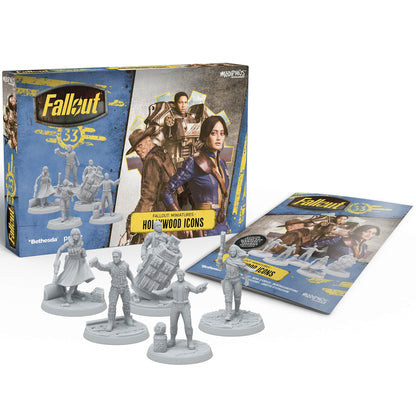 Modiphius Entertainment: Fallout Miniatures - Hollywood Icons - 5 Miniatures & Bases, Unpainted & Unassembled, Tabletop PRG Set, Amazon TV Show Tie-in