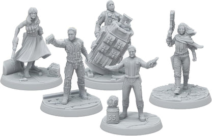 Modiphius Entertainment: Fallout Miniatures - Hollywood Icons - 5 Miniatures & Bases, Unpainted & Unassembled, Tabletop PRG Set, Amazon TV Show Tie-in