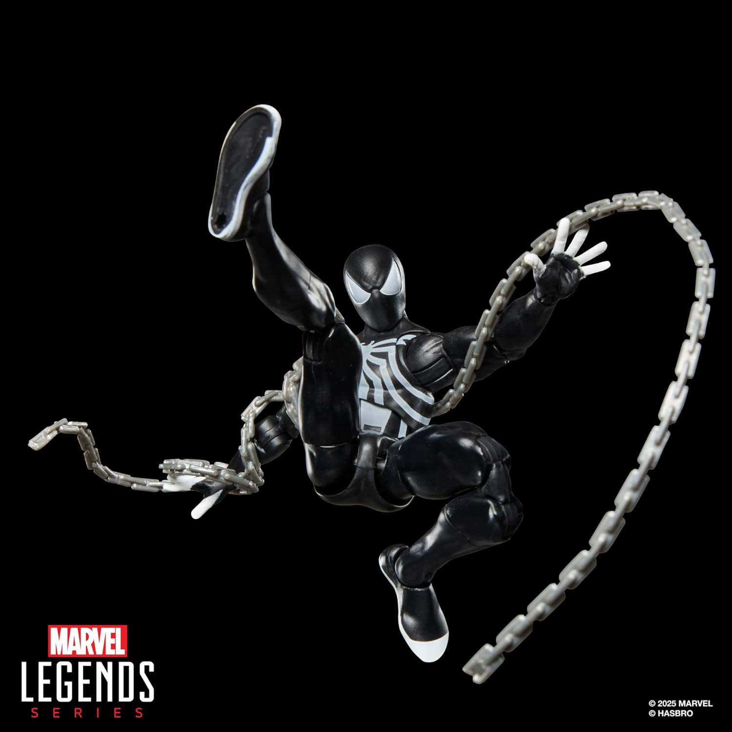 Marvel Legends Series, Figurine Spider-Venom rétro sous Blister inspirée des Bandes dessinées Spider-Man, Noir