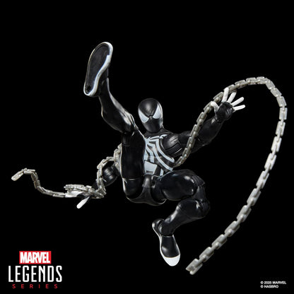 Marvel Legends Series, Figurine Spider-Venom rétro sous Blister inspirée des Bandes dessinées Spider-Man, Noir