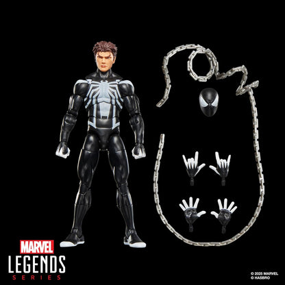 Marvel Legends Series, Figurine Spider-Venom rétro sous Blister inspirée des Bandes dessinées Spider-Man, Noir
