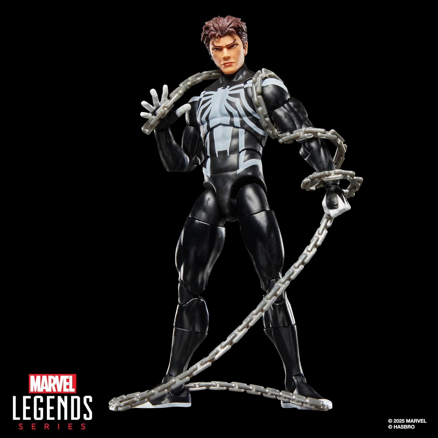 Marvel Legends Series, Figurine Spider-Venom rétro sous Blister inspirée des Bandes dessinées Spider-Man, Noir