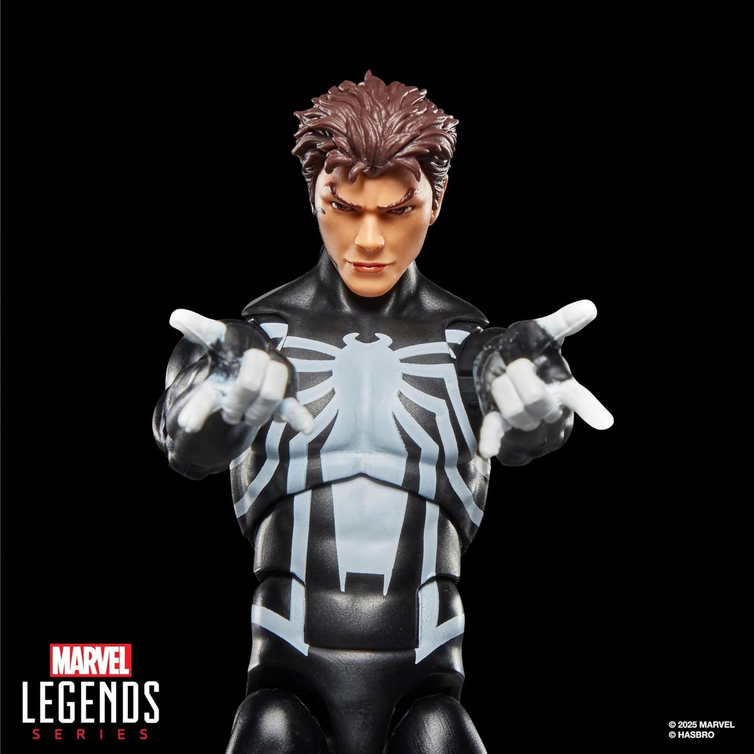 Marvel Legends Series, Figurine Spider-Venom rétro sous Blister inspirée des Bandes dessinées Spider-Man, Noir