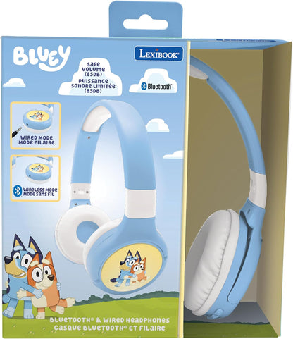 Lexibook - 2 In 1 Bluetooth® Headphones - Bluey